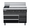 waldorf bold rn8809gh-rb-b0 1200mm gas cooktop on refrigerated base with high splashback
