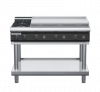 waldorf cue rn8809gl-ls-c0 1200mm gas cooktop on leg stand with low splashback
