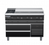 waldorf bold rn8809gl-rb-b0 1200mm gas cooktop on refrigerated base with low splashback