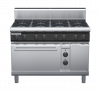 waldorf cue rn8810gech-c0 1200mm gas oven range with high splashback