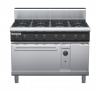 waldorf cue rn8810gh-c0 1200mm gas oven range with high splashback