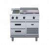 waldorf 800 series rnl8606e-rb - 900mm electric cooktop low back version  refrigerated base