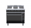 waldorf bold rnlb8610sec - 900mm electric sealed hobs range convection oven low back version